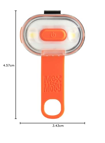 Image of Max & Molly USB Rechargeable LED Dog Collar Light - Waterproof Safety Light for Night Walks, Hiking, Running, Biking