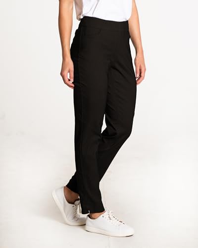 SLIM-SATION Womens Golf Apparel - Women's Regular Pull-On Straight-Leg Pant with Pockets2