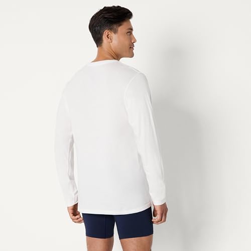 Image of Amazon Essentials Men's Slim Fit Crewneck Undershirts, Pack of 6