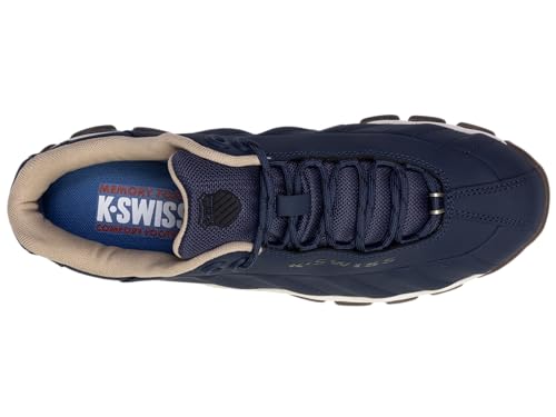 Image of K-Swiss Men's ST329 CMF Sneaker, Wide Tennis Walking Shoes Leather Upper
