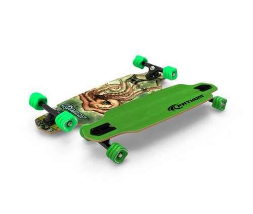 Shark Wheel 60 Mm 78A, Skateboard Cruising Wheels, California Roll, Green Gecko, Set Of 4 Wheels #TOP4