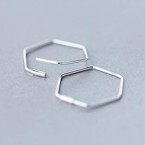 TJZY Argento S925 Esagerazione Orecchino,Geometria...