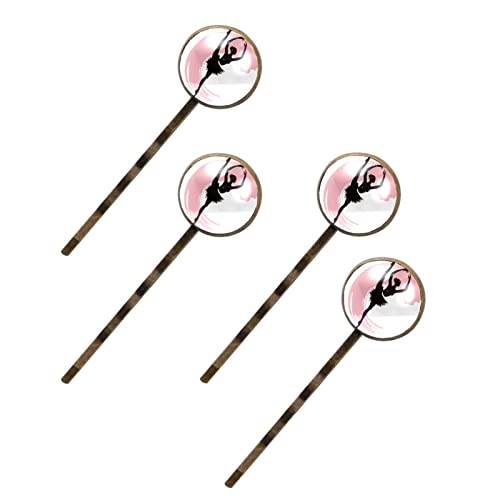 Épingles à cheveux ballet : lot de 4 pinces décoratives de chignon