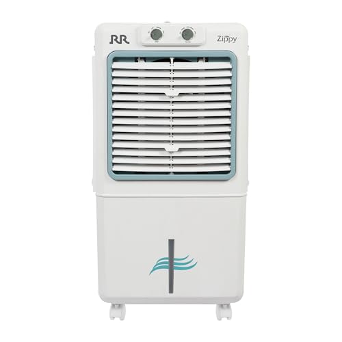 Image of RR Zippy 40L Personal Air Cooler For Home | High Speed Fan | Silent & Powerful | Inverter Compatible | Cooler For Room | 1 Year Warranty【White】