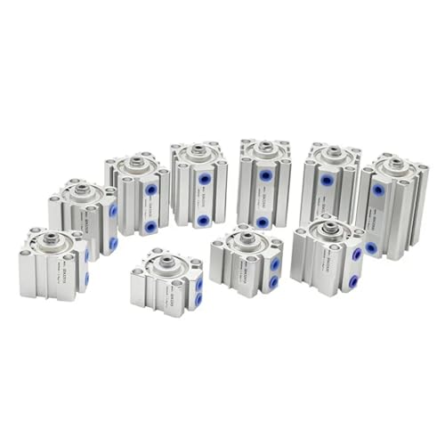 Cilindro neumático compacto de 20mm de diámetro y 50mm de carrera para sistemas de aire 7
