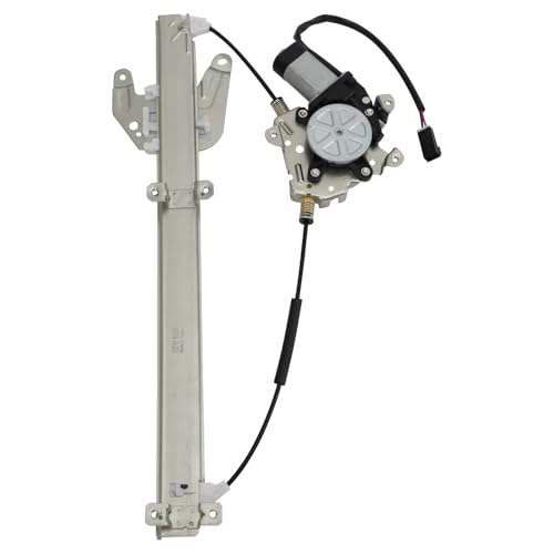 Image of TRQ Rear Left Power Window Regulator & Motor Assembly Drivers Side Compatible with 1997-2003 Infiniti QX4 1996-2004 Nissan Pathfinder