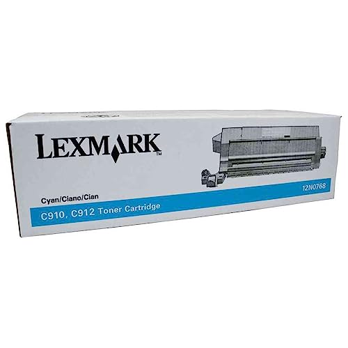 Toner Cyan Lexmark Optra C 912 Original 12N0768 pour imprimante