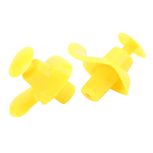 SPYMINNPOO Ear Plugs for Swimming Silicone Dust Proof Spiral Earplug Swimming Accessory for Children and Adults (Yellow)