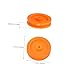 Alipis 100pcs Plastic Pulley Wheel for Toys Craft Projects and Engineering Education Mini Gear Components for Cars Airplanes and Robotics