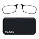 ThinOptics Pod 2.0 Lesebrille mit Schwarzer Rahmen und Kompaktem Universaletui - Lesebrille 2.0 mit Kompaktem Faltbarem Rahmen und Flex-Fit-Technologie