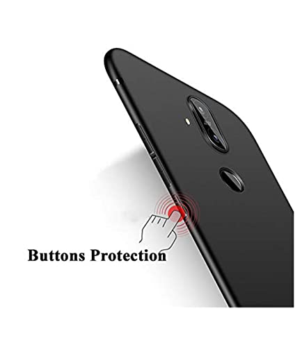 Image of Mobile Back Cover Case for Nokia 8.1 (Silicone Case|CameraProtection|Black SC1510)