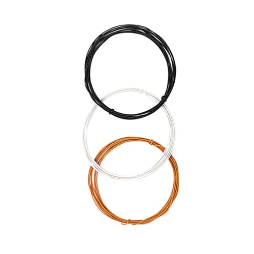 BESPORTBLE 3Pcs Guitar Wax Wires Hookup Supplies Lightweight Circuit Wiring for Clearer Sound Easy Setup for Guitarists Musical Projects