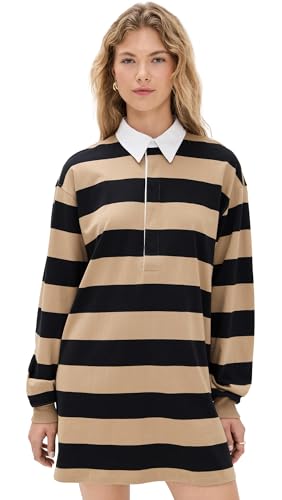 Good American Women's Jersey Polo Mini Dress