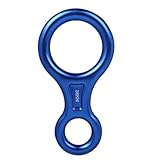 KIXZSAZ Descensor en Forma de 8 Equipo de rapel Aseguramiento Escalada en Roca árboles Resistencia Azul, Azul, 7.4 x 14.4 cm