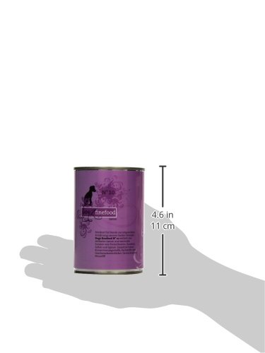 dogz finefood Hundefutter nass - N° 10 Lamm - Feinkost Nassfutter für Hunde & Welpen - getreidefrei & zuckerfrei - hoher Fleischanteil, 6 x 400 g Dose