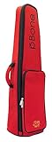 Asa grande y cómoda Tom & Will 26PB-650 pBone Tenor Trombón Gig Bolsa, Rojo