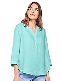 Cecil Bluse mit 3/4 Arm, geschlitztem Ausschnitt und gerundetem Saum