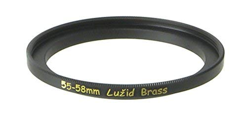 LUŽID X2 Brass 55mm to 58mm Step Up Filter Ring Adapter 55 58 Luzid