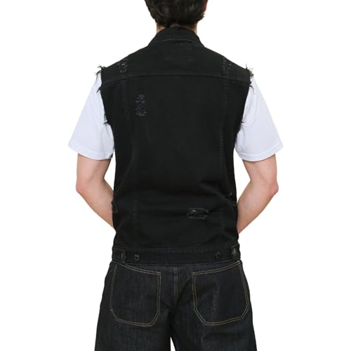 Image of VICTORIOUS Rocker Denim Jean Vest Jacket