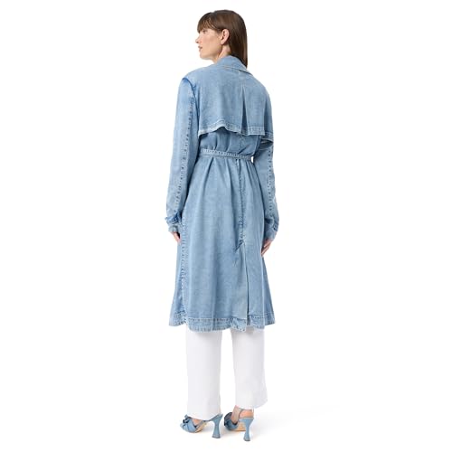 DEE OCLEPPO Women's Cassie Wrap Front Tie Belt Long Trench Coat Standard4