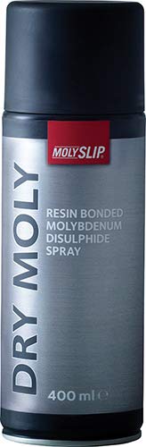 Molyslip M114004 Dry Moly Spray High-Performance, Resin-Bonded, Dry-Film Lubricant Spray 400 ml