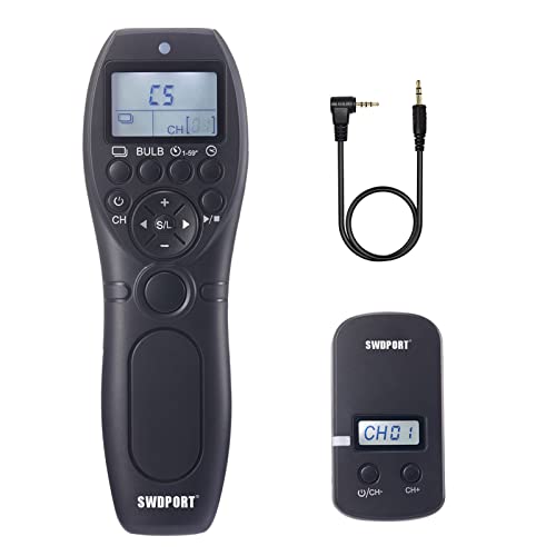 E3 Wireless Shutter Release Cable Wired Remote Control Timer Remote Shutter Compatible with Canon XT XTi XS XSi T1i T2i T3 T3i T4i T5 T5i T6i SL1 EOS1300D 300D 60D 60Da 70D 80D