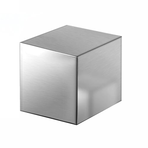 304 Stainless Steel Cube, Polished Block, Corrosion-Resistant Paperweight for DIY and Industrial Use, 20mm-55mm, 1 Piece(30x30x30mm)