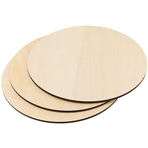 Sehoi 12 Pcs 12 Inch Round Wood Circles,1/4 Inch Thick Wood Cutout, Unfinished Wood Circles For Crafts, Door Hanger, Wall Art, Diy And Decorations #TOP4