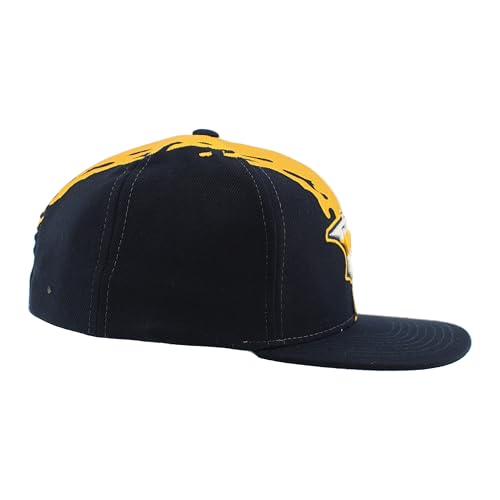 Image of ZHATS NHL Unisex-Adult NHL Officially Licensed Adjustable Snapback Hat Flat Bill Z11 Retro Paintbrush