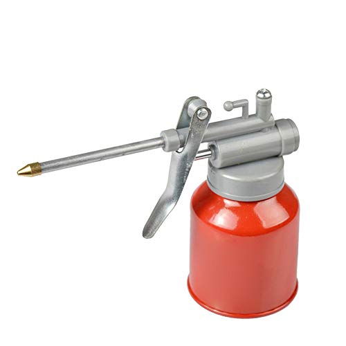 Navigatee High Pressure Oil Can, 350ML High - Pressure Machine Oil Can Plastic Hose Resistant To Copper Tip Nozzle Oiler Oil Spray Bottle Oil Can With Long Nozzle Machine Oil Pot