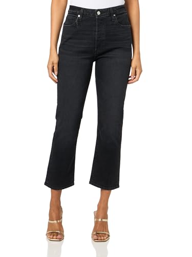 PAIGE Women's Billy Crop Covered Button Fly