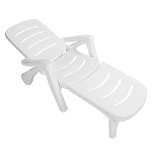 Lichtgewicht Opvouwbare Plastic Strandstoel, Comfortabele Armleuning, Opvouwbare Chaise Lounge Zwembadstoelen, Meerdere Verstevigingslinten, Draagbare Opvouwbare Loungestoel voor