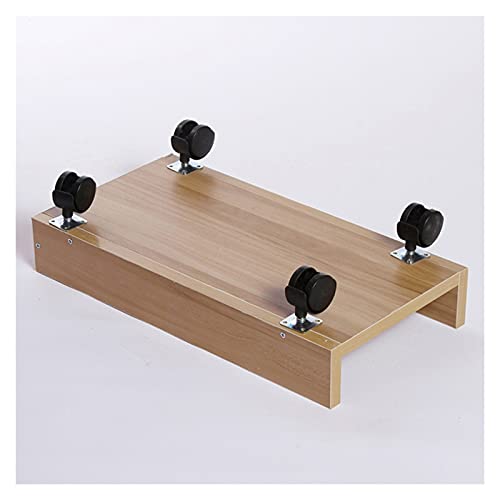 Soporte para CPU con ruedas y protección lateral, carrito para torre de PC, 4 ruedas, bajo la mesa miniatura 4