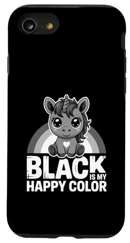 ���킢���S�X���j�R�[�� | Black Is My Color Design �X�}�z�P�[�X iPhone SE (2020) / 7 / 8 �p