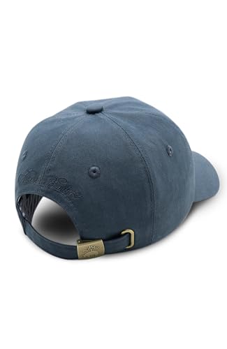 Image of Brooks Brothers Men's Cotton Baseball Cap with Oxford Striped Lining & Tonal Logo - Adjustable Hat for Warm Weather Outings