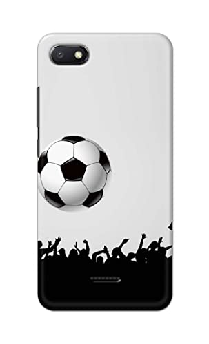 Image of Printed Hard Back Cover Case for Mi Redmi 6A Back Cover (Football Icon) -1302