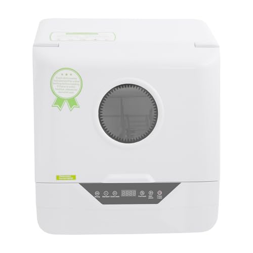 MOQNISE Countertop Dishwasher 800W Portable Dishwasher 4