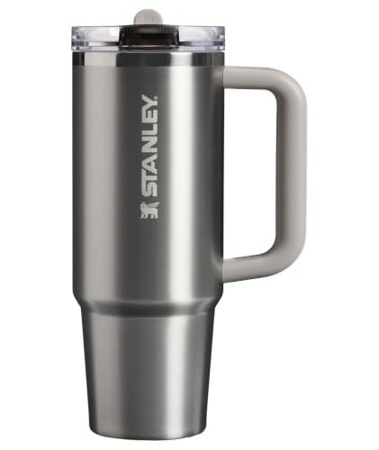 Image of STANLEY Quencher ProTour Flip Straw Tumbler with Leakproof Lid 30 oz | Built-in Straw and Handle | Cup Holder Compatible for Travel | insulated Stainless Steel Cup | BPA-Free | Stainless Steel Ash