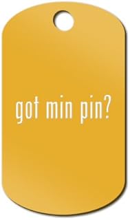 Got Miniature Pinscher Engraved Keychain/GI Tag Mister Petlife #2 Min Pin Gold