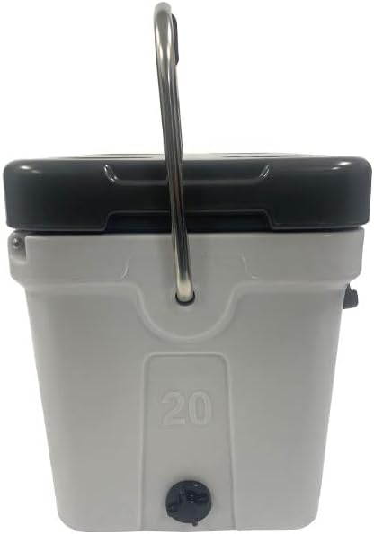 Mammoth Cruiser - Hielera, gris claro y oscuro, 17 cuartos de galón