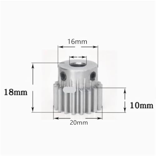 Image of 2pcs 1Mod 12x12x500mm High Precision Spur Rack Steel +2pcs 1 Mod Lathe Gear Pinion(18Teeth 8mm)