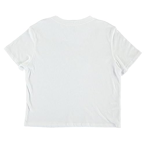 Suburban Riot Howard University Official Classic Script Dylan Women's Short Sleeve Crop Top (X-Large) White - Image 2