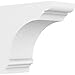 Ekena Millwork BKTP04X07X07HUG Standard Hughes Architectural Grade PVC Brackets, 3 1/2"W x 7"D x 7"H
