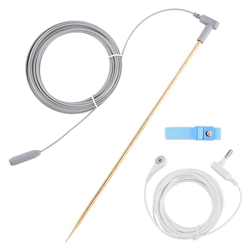 Grounding Rod with 40ft Wire, Portable Grounding Rod for Earthing, Grounded Earth Connected...