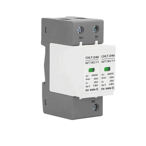 Evita averías en tu inversor solar con este protector de sobretensiones DC de 20KA y 500V