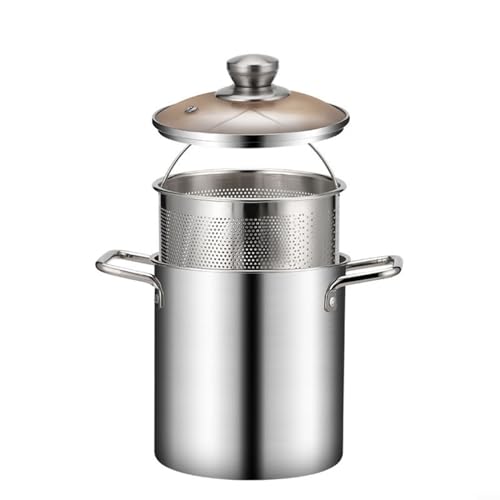 Asparagus Pot - Stainless Steel Asparagus Vegetable Steamer Spaghetti Pasta Stovetop Cooker with Removable Basket and Lid