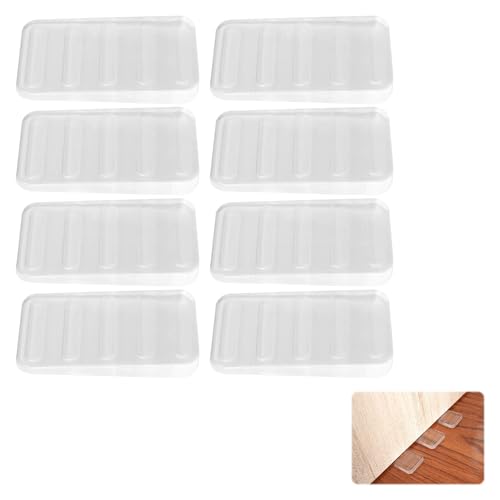 Cales De Table en Plastique Transparent, 8 pièces Cales Nivellement pour Meubles, Cale Meuble, Cale en Plastique pour Meuble, Cale Fond De Meuble, pour...