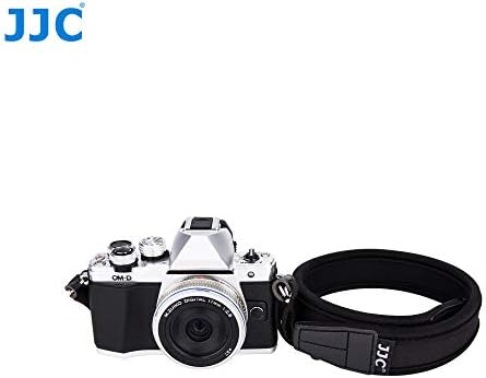 JJC NS-M1BK Neoprene Neck Strap for Mirrorless or DSLR Camera with Two Strap Eyelets (Neoprene Length 124cm, Width 3cm) (Black)