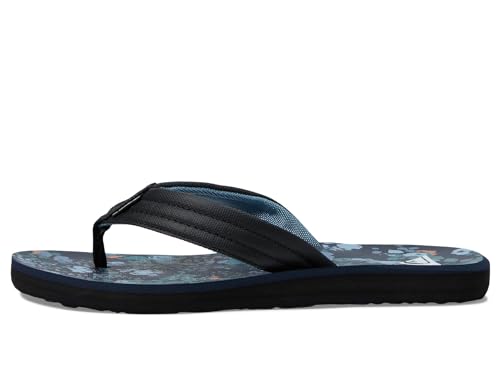 Image of Quiksilver mens Quiksilver Men's Carver Print 3 Point Flip Flop Athletic Sandal