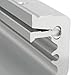 HECASA Aluminum Slider Base Compatible with Crestliner SureMount Gunnel Bracket, Universal Downrigger Bracket Replacement for 2156256 Silver Strudy Flat